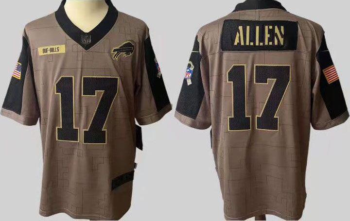 Men Dallas cowboys #17 Allen Nike Olive Salute To Service Limited NFL Jerseys